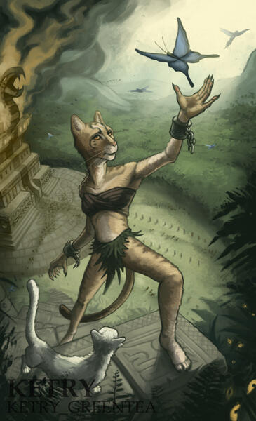 A series of tarot cards